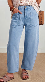 Soft Spoken Barrel Jeans