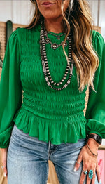 Shre the Love Smocked Blouse