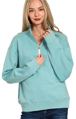 Zenana Fleece 1/2 Zip