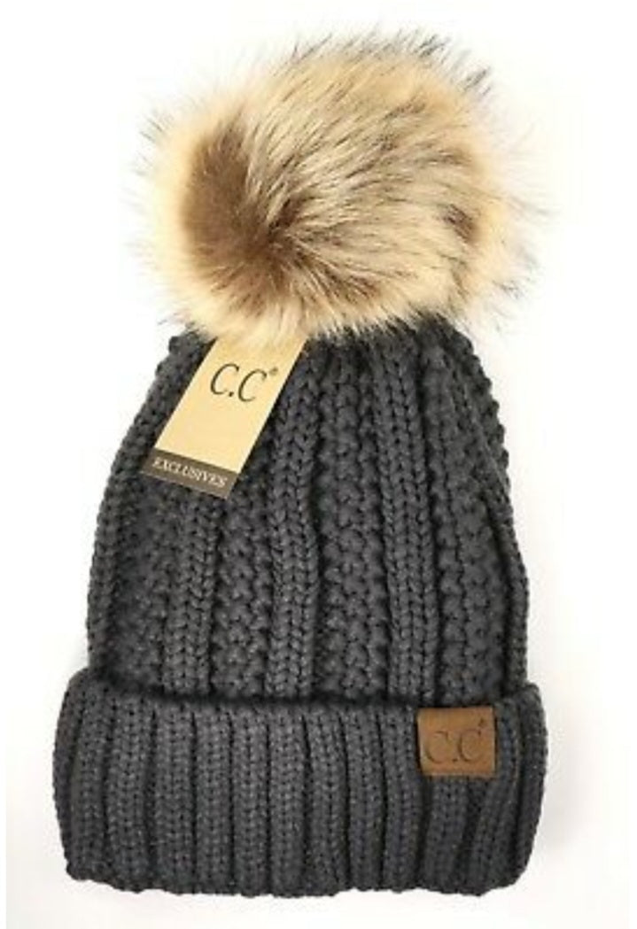 CC Exclusive Lined Beanie with Pom