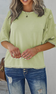 Gracious Green Knit Top