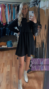 Just a Little Blingy Black Dress